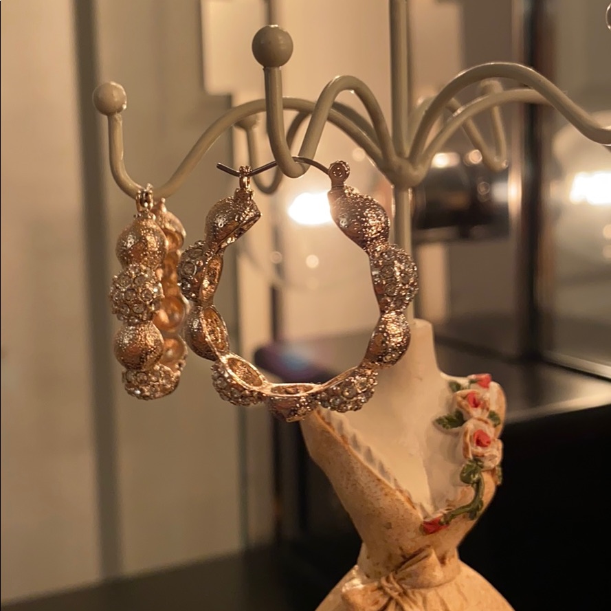 Gloria Vanderbilt Hoop Earrings 15$